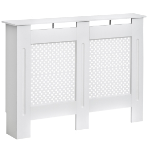 HOMCOM 111.5L X 19W X 82H cm MDF Radiator Cover-White