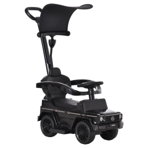 HOMCOM Benz G350 Ride-On Push Along Car Sliding Walker Floor Slider Stroller Toddler Vehicle, Black