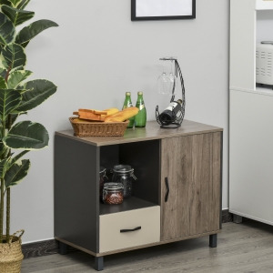 HOMCOM MDF 4-Compartment Sideboard Cabinet