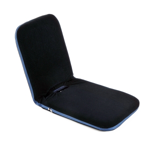 HOMCOM Steel Foldable Floor Backrest Chair Blue
