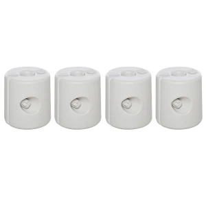 Outsunny Tent Weight Base, 4pcs Plastic Anchor Weights-White