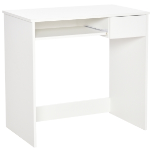 HOMCOM Compact Computer Table with Keyboard Tray Drawer Study Office Work Writing Desk