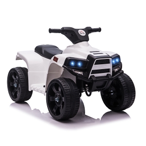 HOMCOM 6 V Kids Ride on Cars Electric ATV for 18-36 months White+Black