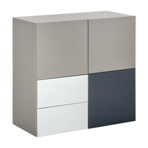 HOMCOM Sideboard Storage Cabinet Hallway Floor Standing Cupboard Cube with Drawers