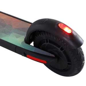 HOMCOM Teen/Adults Aluminium Folding Electric Scooter w/ Lights Black