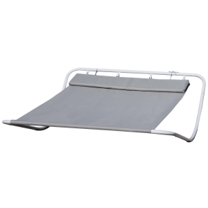 Outsunny Outdoor Double Rocking Bed Hammock-Grey