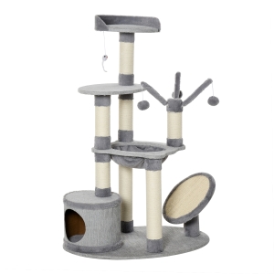 PawHut Multi Level Cat tree w/ scratching posts Hammock