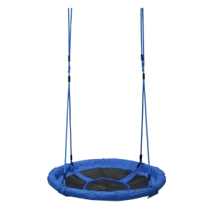 HOMCOM Kids Garden Swing Round Tree Spin, φ100cm-Blue