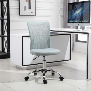 Vinsetto Mesh Ergonomic Home Office Chair w/ Wheels Grey