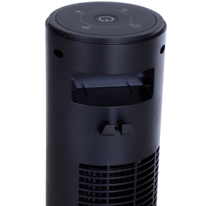 HOMCOM ABS Oscillating 3-Speed Settings Tower Fan w/ Remote Control Black