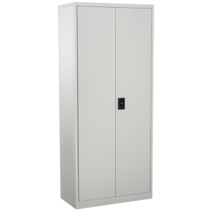 Vinsetto Filing Cabinet W/2 Doors and 5 Compartments, Cold Rolled Steel-Cream White