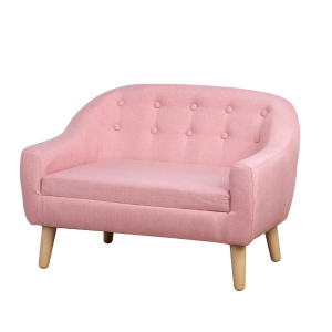 HOMCOM Kids Mini Sofa Children Armchair Seating Chair Bedroom Playroom Furniture Pink