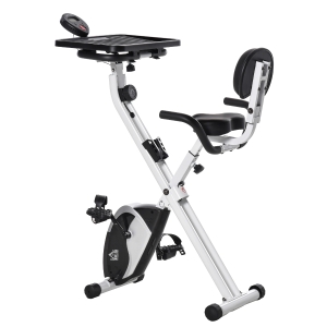 HOMCOM 8-Level Adjust Indoor Magnetic Exercise Bike Cardio Workout Bike Trainer