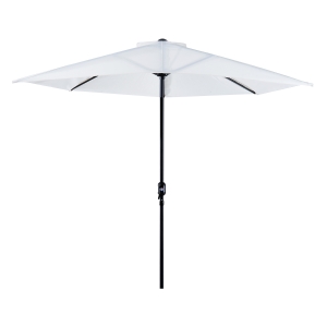Outsunny 2.7 m Half Round Umbrella Parasol-Cream