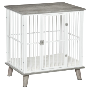 PawHut Decorative Dog Crate, Pet Cage Kennel, w/ Soft Cushion, for Small Dogs