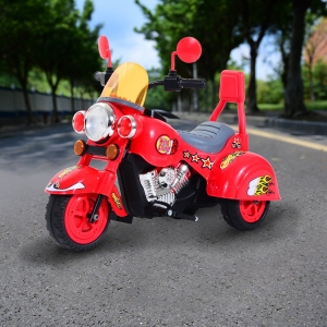 HOMCOM Kids Ride On Kids Electric Motorcycle, 6V-Red