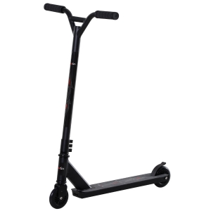 HOMCOM Teens Lightweight Steel Stunt Scooter Black