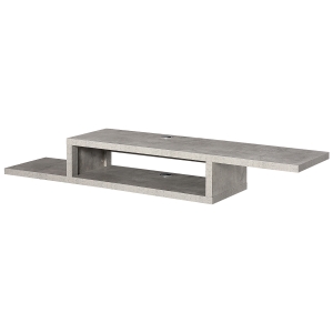 HOMCOM Wall Mount Media Console, Floating TV Stand, Entertainment Center Unit, Grey