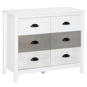 HOMCOM Side Cabinet Home Organizer with Storage Drawer Unit for Bedroom, Living Room