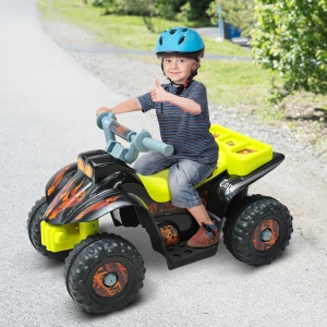 HOMCOM Kids Ride-on Electric Car-Black/Yellow