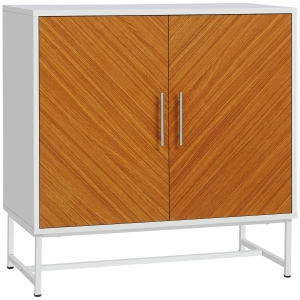 HOMCOM Storage Cabinet Floor Standing Cupboard Kitchen Sideboard with Adjustable Shelf