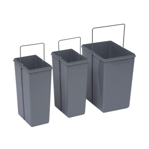 HOMCOM Kitchen Recycle Waste Bin 48x34.2x41.8 cm-Grey