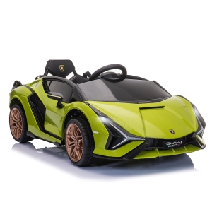 HOMCOM Lamborghini SIAN 12V Kids Electric Ride On Car Toy w/ Remote Control Green