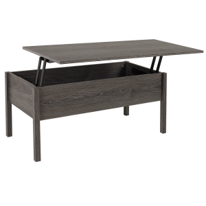 HOMCOM Particle Board Lift-Top Coffee Table Grey
