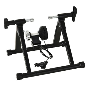 HOMCOM Foldable Indoor Bike Trainer Stationary Workout Stand,8 Level Magnetic Resistance, Black