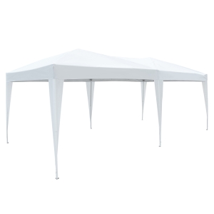 Outsunny 3 X 6M Heavy Duty Waterpoof UV Resistant Pop Up Gazebo Canopy Marquee Party Tent Wedding Awning-White