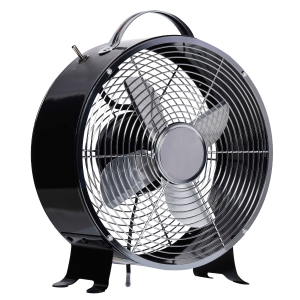 HOMCOM 26CM Electrical Table Desk Fan 2-Speed Portable for Home Office,Black