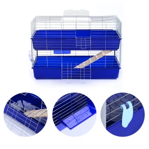 PawHut Small Animal Hutch, size (118 x 79 x 58cm)