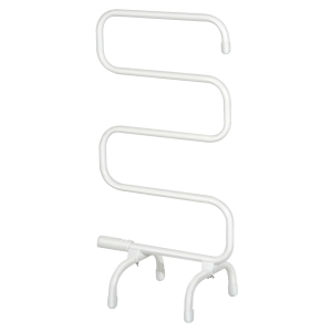 HOMCOM Toallero Eléctrico para Baño Radiador Calentador Secador Térmico de Toallas Barras Curvas Calentador Eléctrico de Toallas Metal y ABS 50x30x95cm 100W