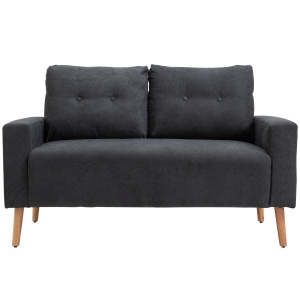 Canapé 2 places design scandinave tissu