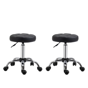 HOMCOM 2er-Set Salonstühle 35,5 cm x 35,5 cm x 63 cm
