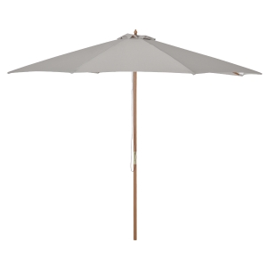 Outsunny 3m Fir Wooden Garden Parasol Bamboo Sun Shade Patio Outdoor Umbrella Canopy