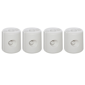 Outsunny 4pc Canopy Tent Weight Rapid Clip Gazebo Feet Fill with Water or Sand White
