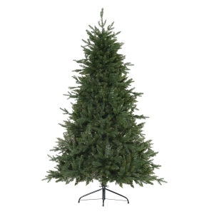HOMCOM Árbol de Navidad 180cm Artificial Árboles Decoración Navideña con 1492 Ramas Soporte Metal