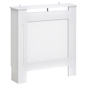 HOMCOM Cubre Radiador Cubierta de Radiador Mueble Estante de Pared para Radiador Diseño Moderno MDF 78x19x82cm