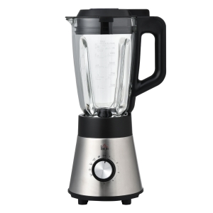 HOMCOM Batidora de Vaso 1000W Jarra de Cristal de 1.5L con 4 Programas 5 Velocidades Ajustables Cuchilla de 6 Hojas Acero Inoxidable y Botella Portátil 22,4x19x43 cm Negro