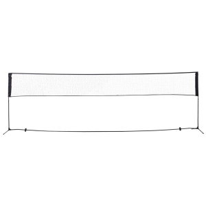 Homcom Rete da Volano e Tennis Portatile con Altezza Regolabile e Sacca per Trasporto Nero 500 x 103 x 94/158cm