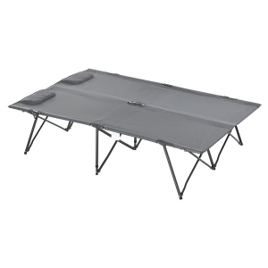 Outsunny Pat Dublu de Camping Pliabil si Portabil Gri