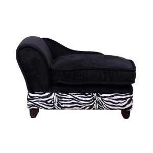 PawHut Canapele pentru caini pentru Animale de Companie cu Torpedou, Negru si Alb, 57x34x36cm