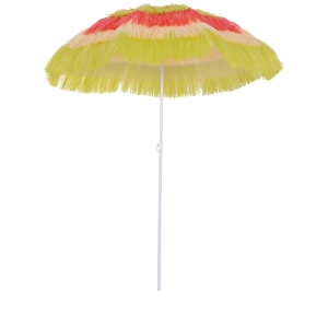 Outsunny Umbrelă Hawaiană Portabilă, Acoperitoare Ø160cm, Impermeabilă, Înălțime până la 180cm