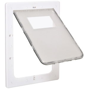 PawHut Usa Batanta cu Sistem de Blocare pentru Sticla, Plasa si Usi, 38.6x52x1.8cm - Alba
