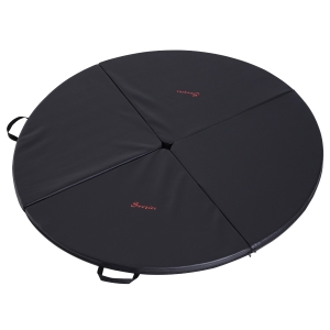 Soozier Covoras Protectie pentru Pole Dance Pliabil si Antialunecare Grosime 5cm Negru 150cm