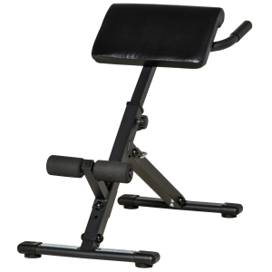 HOMCOM Banca de Fitness cu Inaltime Reglabila, Scaun roman pentru Acasa si Sala de sport, 100x57x72-85cm - Negru