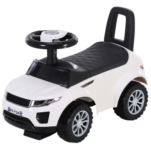 HOMCOM Masina Ride-on Jucarie pentru Copii 12-36 Luni Alba