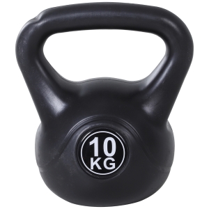 Homcom Kettlebell 10 kg pentru Antrenament Cross Training Negru