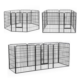 PawHut Gard Modular pentru Animale Câini Pisici Pui Rozătoare 8 Bucăți 80x100cm